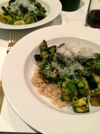 green sauce with arugula & parsley